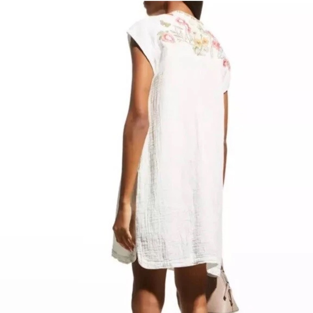 BIYA Johnny Was Annalise Embroidered Gauzy Dress - Picture 3 of 16